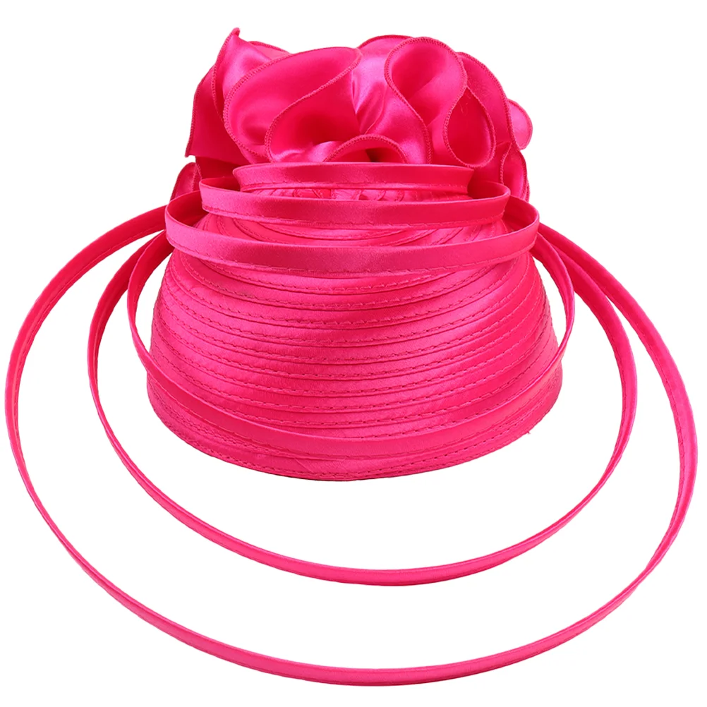 

Vintage Decor Exaggerated Fascinator Hat Elegant Polyester Headband Women Headdress Tea Party Wedding Banquet Bridal