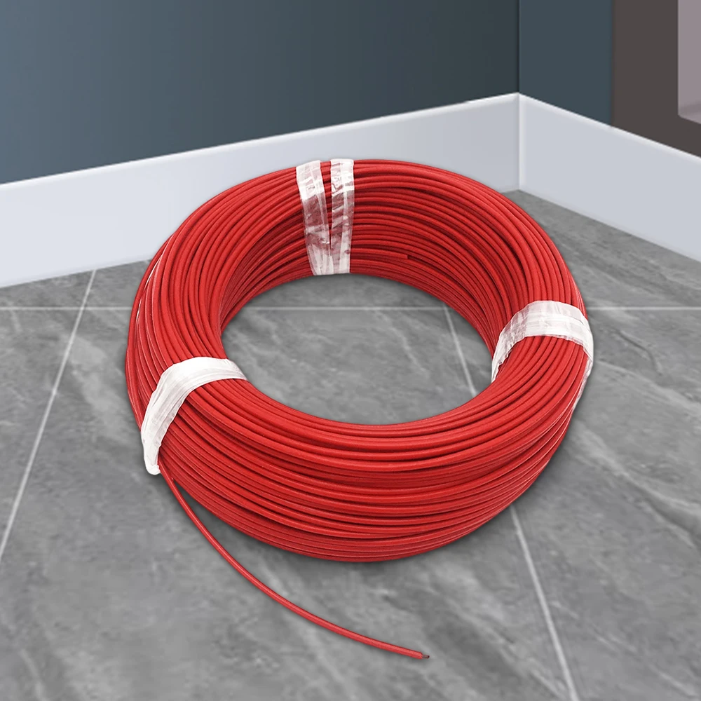 100m/Lot Infrarot 1K 2K 3K 6K 9K 12K 18K 24K Fluorkunststoff-Fußbodenheizdraht DIY Elektrisches Heizkabel Hotline – Detail 7