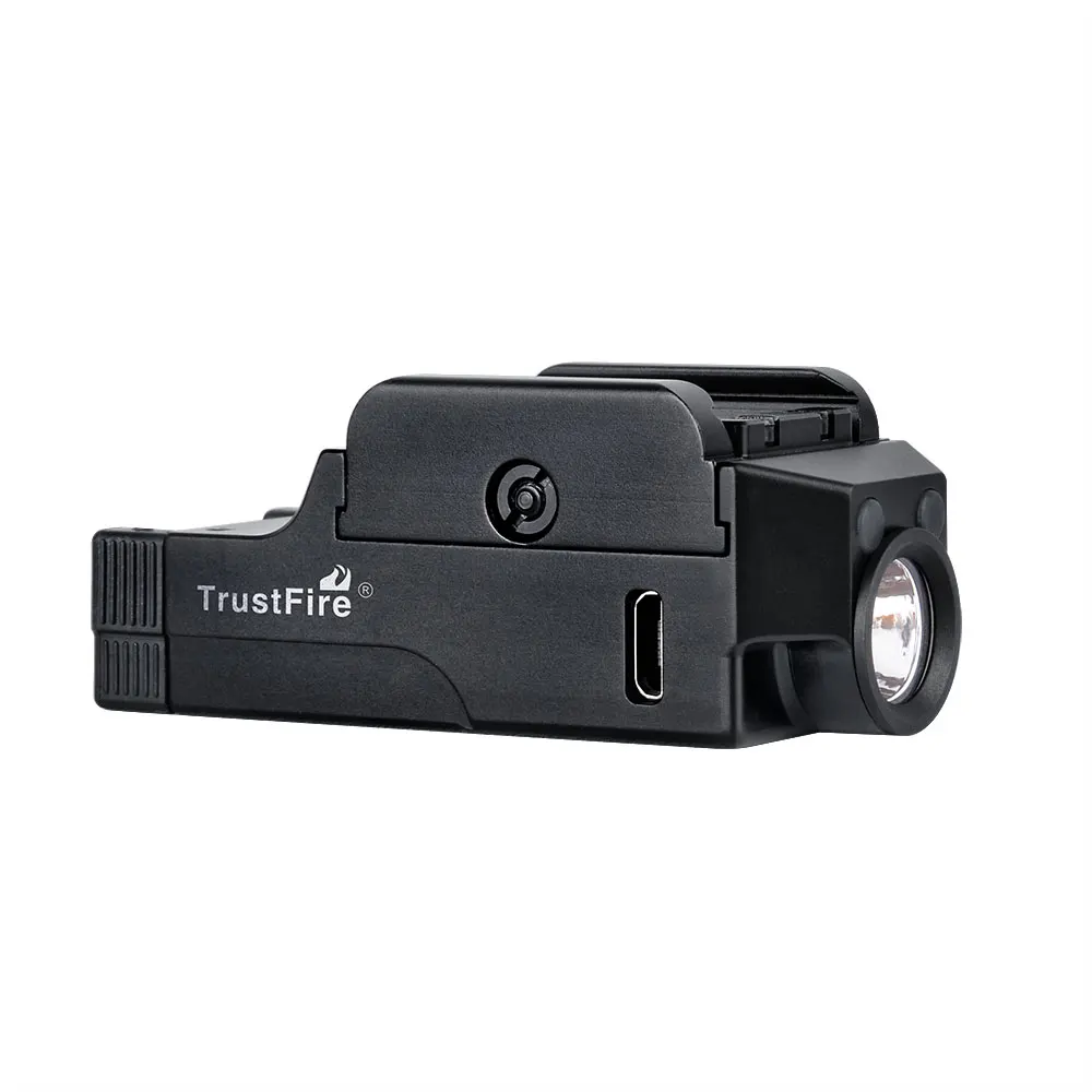 Trustfire GM21 Tactical Flashlight USB Rechargeable Tactical Gun Light Quick Release Flashlight 20mm Picatinny Rail Mount