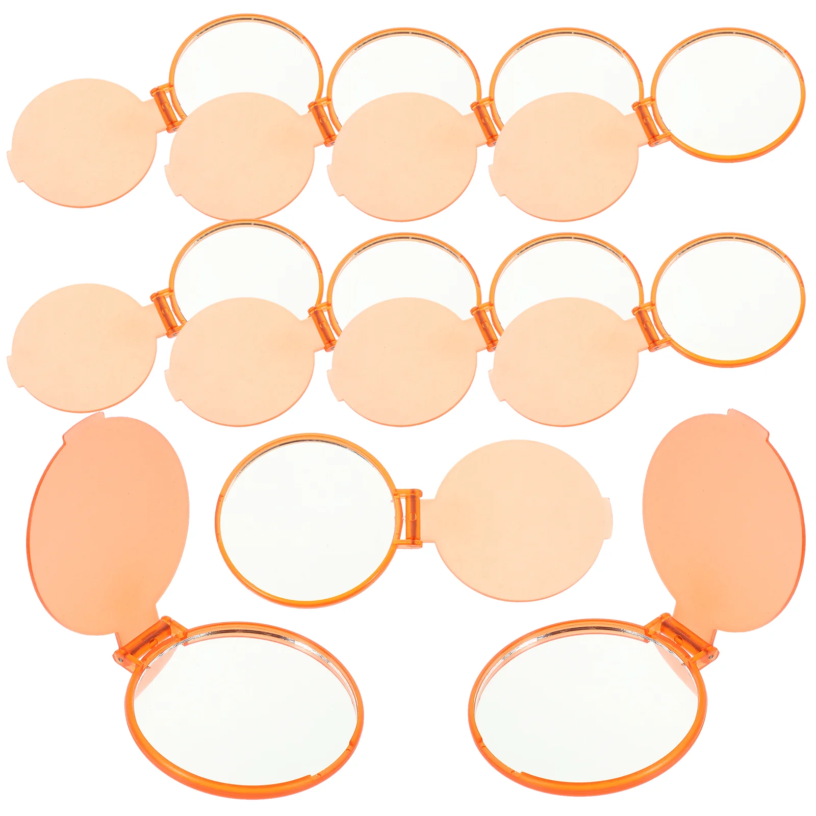 

24 Pcs Mirrors Table Top Makeup Foldable Pocket Portable Gift Round Miss Travel