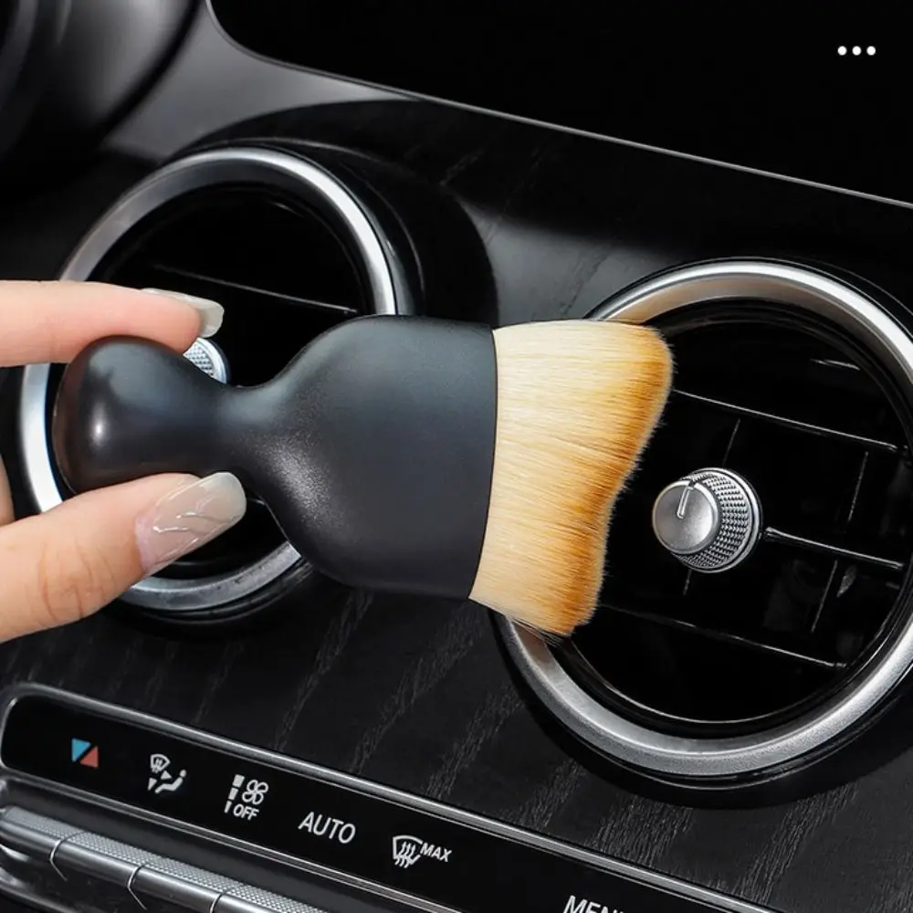 New Car Interior Cleaning Brush Cleaning Tools Curved Design Dust Sweeping Soft Brush Ultra Soft Car Gap Car Detailing Brush