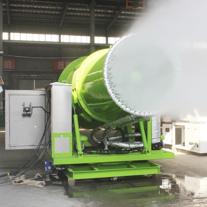 Equipamento de limpeza fornecido pulverizador de água aço carbono mesquita verão tempo quente spray resfriamento usado caixa nevoeiro canhão máquina