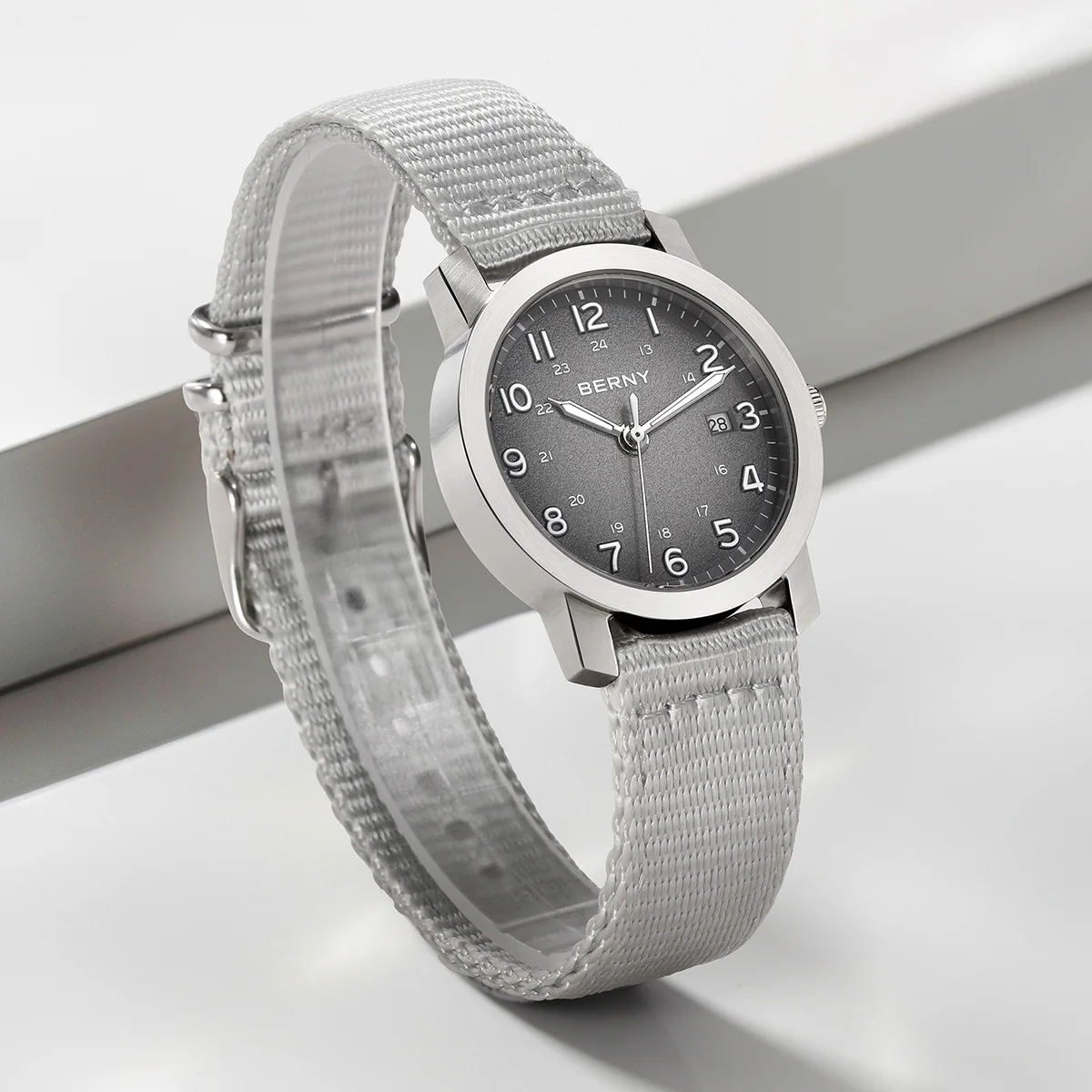 BERNY Women's Watches Luminous Fashion Casual Small Dail Ladies Quartz Watch Lightweight Calendar Easy Read Sport Wristwatch