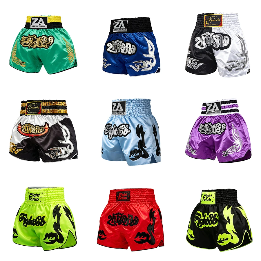 MMA Kampfshorts Professionelle Boxshorts Muay Thai Shorts Atmungsaktive Sportshorts für Kickboxen Fitness-Studio Workout Sparring Wettkampf
