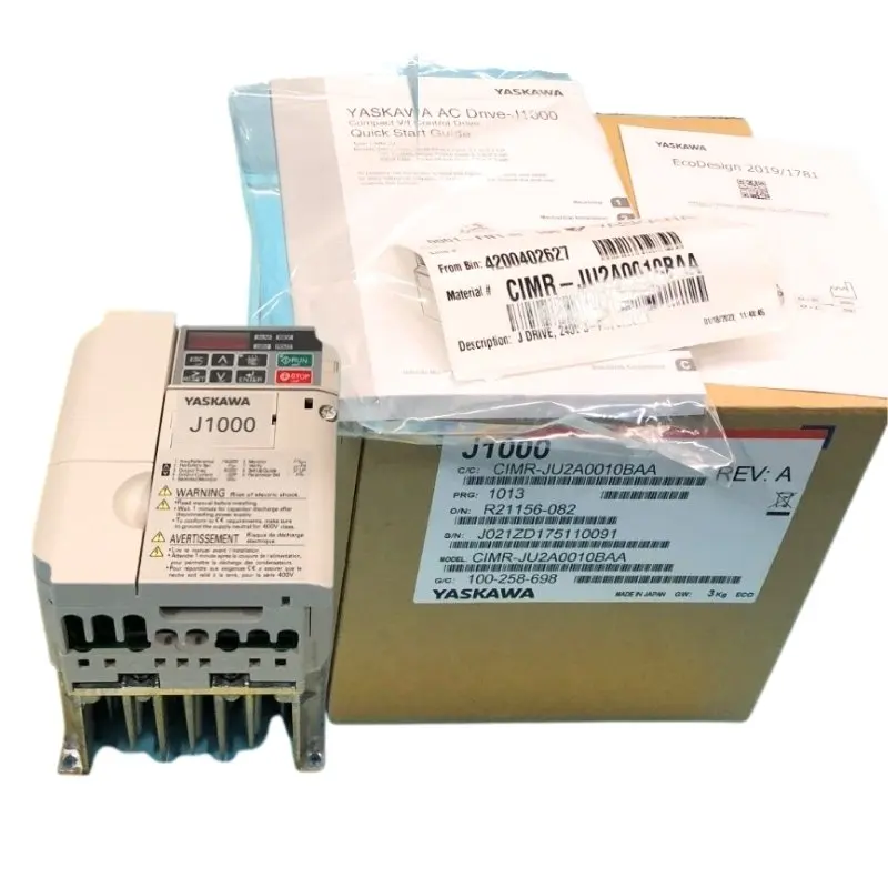 New In Box Yaskawa CIMR-JU2A0010BAA Inverter 1 Year Warranty