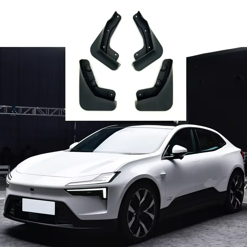 

Брызговики для Polestar 4 2023-2025: передние и задние, аксессуары для авто, защита от грязи, стайлинг