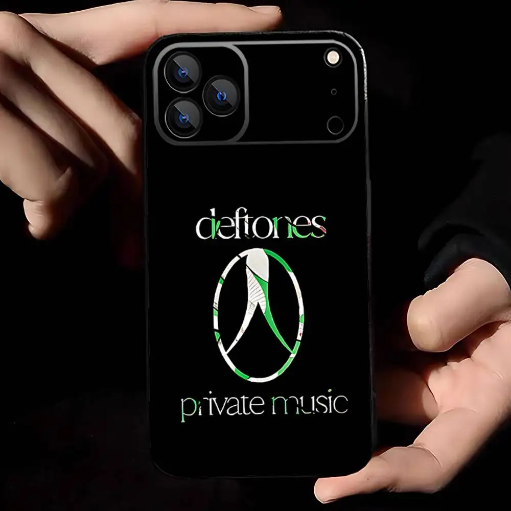 Private Music D-Deftones Phone Case For iPhone 17,16,15,14,13,12,11,Pro,Max,Plus,E,Air,Mini Protective Black Cover