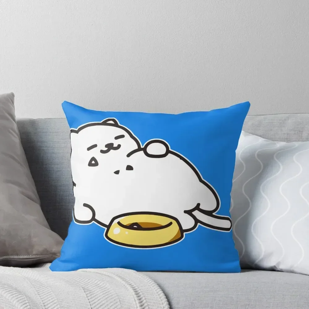 

Neko atsume - Tubbs cat Sticker Throw Pillow christmas pillowcases christmas cushions covers Pillowcases For Pillows pillow