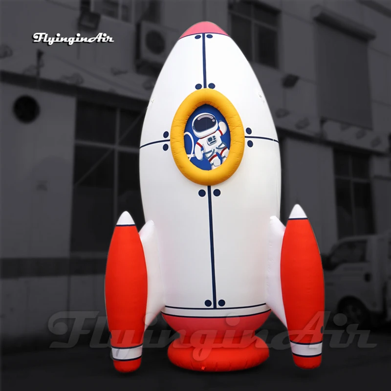 5m Large Inflatable Rocket Model Air Blow Up Replica Of Spaceship For Event