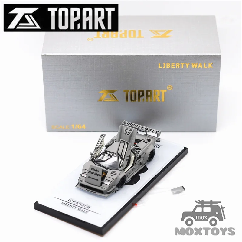 

Topart 1:64 Grey LBWK Countach limited2000 Diecast Model Car