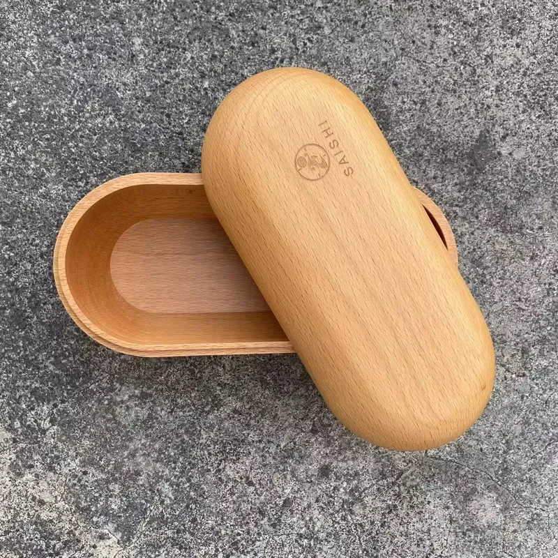 Premium Cherry Wood Rectangular Storage Box Small Solid Wooden Container for Jewelry Keepsake Gift Packaging Handmade Craft