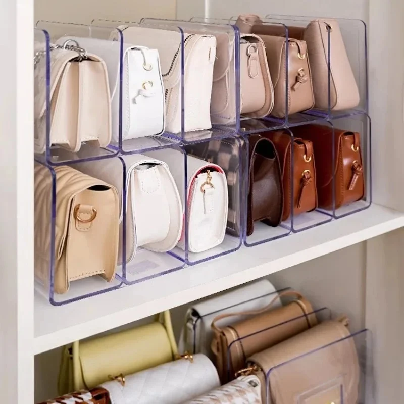 Handbag Storage Rack Handbag Divider Organizer Acrylic Luxury Bags Storage Rack For Women Home Partition Display Bags Accessorie