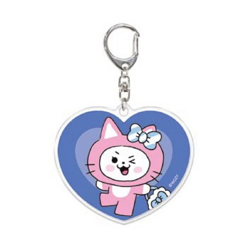 Kpop trendy girl group new ITZY transparent acrylic keychain pendant WDZY around cute holiday gifts