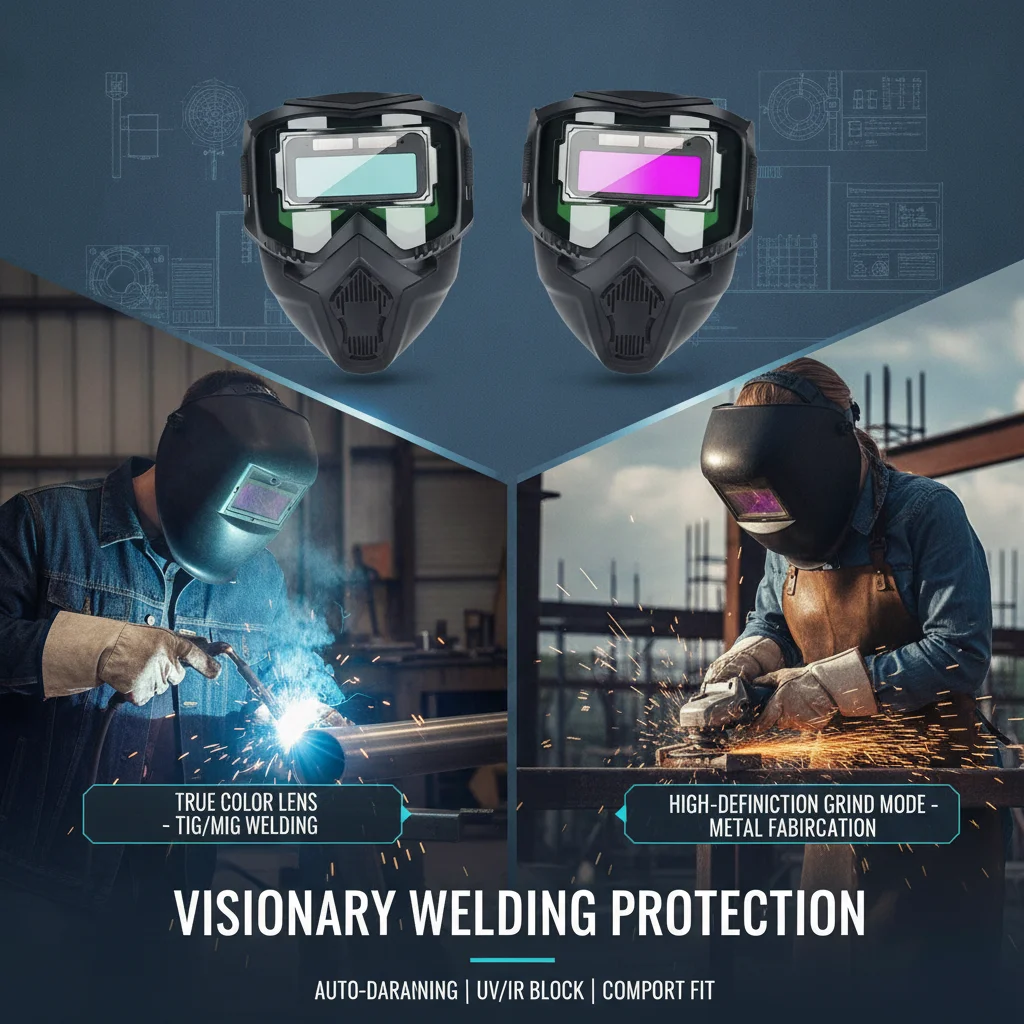 Photoelectric Welding Mask Head Mounted Fully Automatic Transformer Anti Strong Light Detachable Split Welding Protective Cap