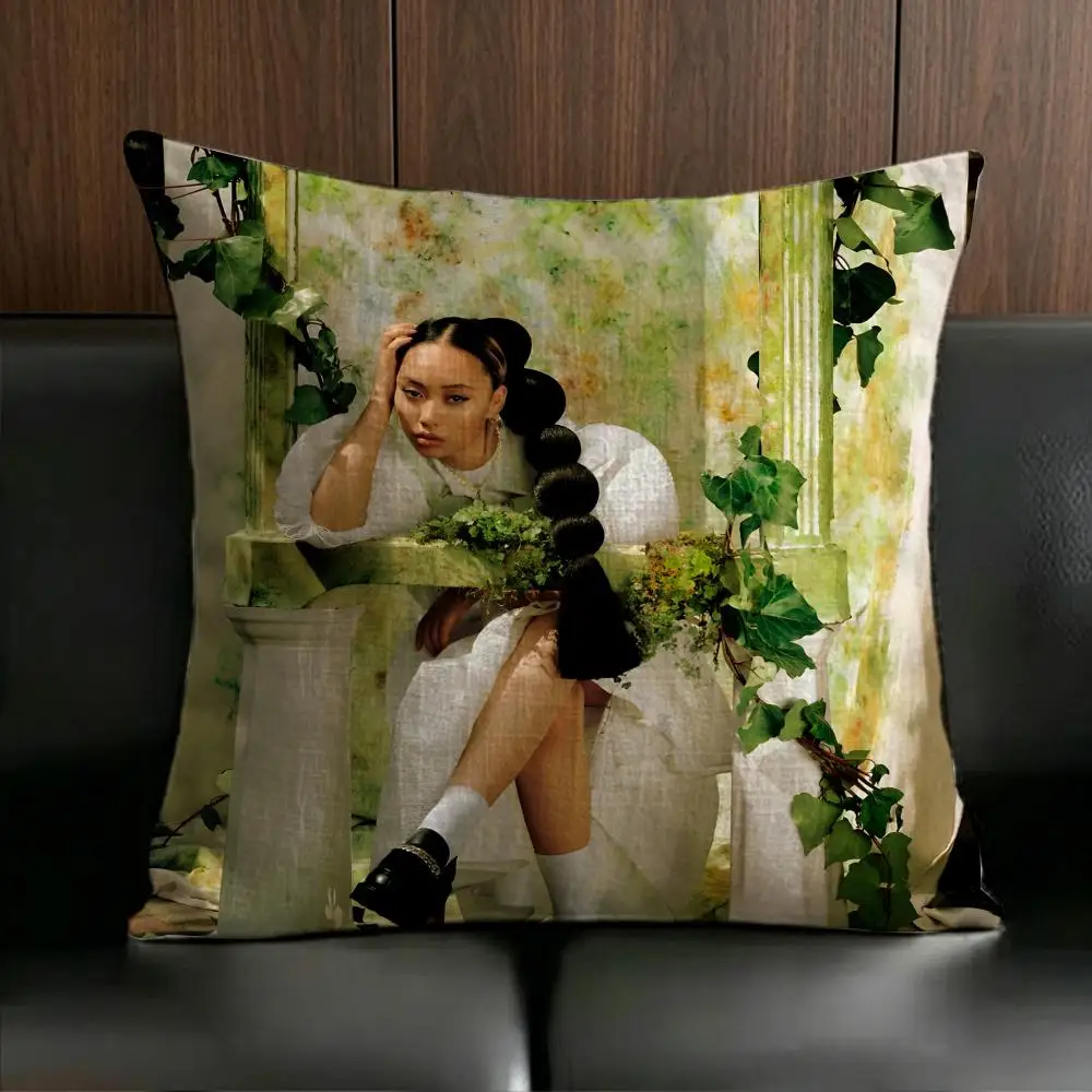 Celebrity Singer G-Grif-f Cushion Cover Anti-dustmite Pillowcase Invisible zipper silky short plush Sofa cushion cover