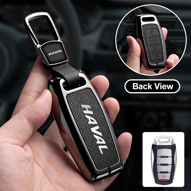 Premium Zinc Alloy Car Key Case Cover Protector Shell for Haval H6 Jolion H9 2026 H7 Dargo F7 F7X H2S GMW Auto Accessories