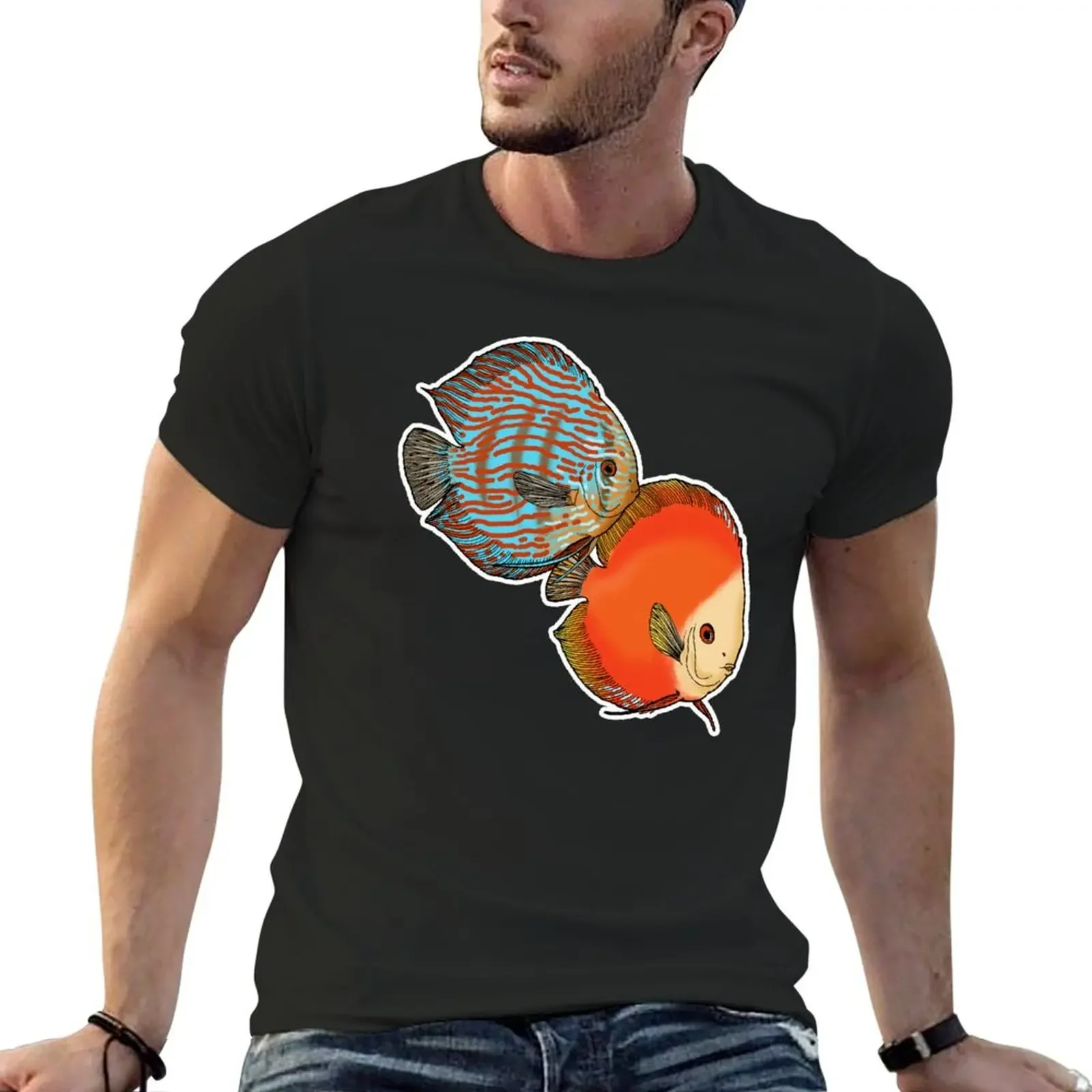 Discus fish! T-Shirt shirts graphic anime figures heavyweights designer t shirt men