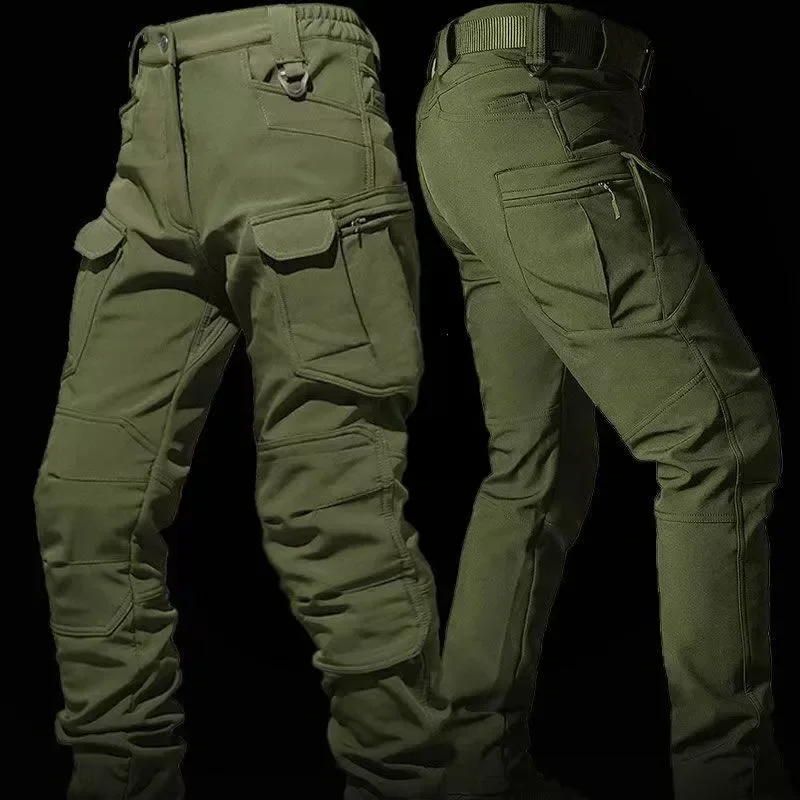 Veste et pantalon d'alpinisme coupe-vent et imperméables pour hommes, velours épais, extérieur, enveloppeur, coquille souple, gardien, hiver, 2024