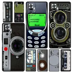 Phone Case For Xiaomi Redmi Note 13 12 5G 9S 9 8 10 11 Pro 9T 13C 12C 10C 9C 9A 7 Pro Cover Vintage Cassette Tape Retro Style