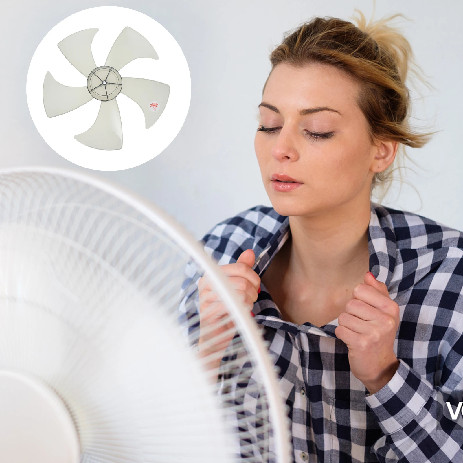 

Replacement Fan Blades Plastic Floor Standing Pedestal Table Electric Fan Leaf Accessories Repair Parts Lightweight