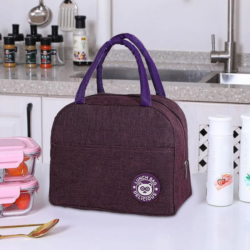 Convenient Thermal Insulation Bag Oxford Cloth Waterproof Office Worker Lunch Bag Student Lunch Bag Portable Picnic Ice Bag