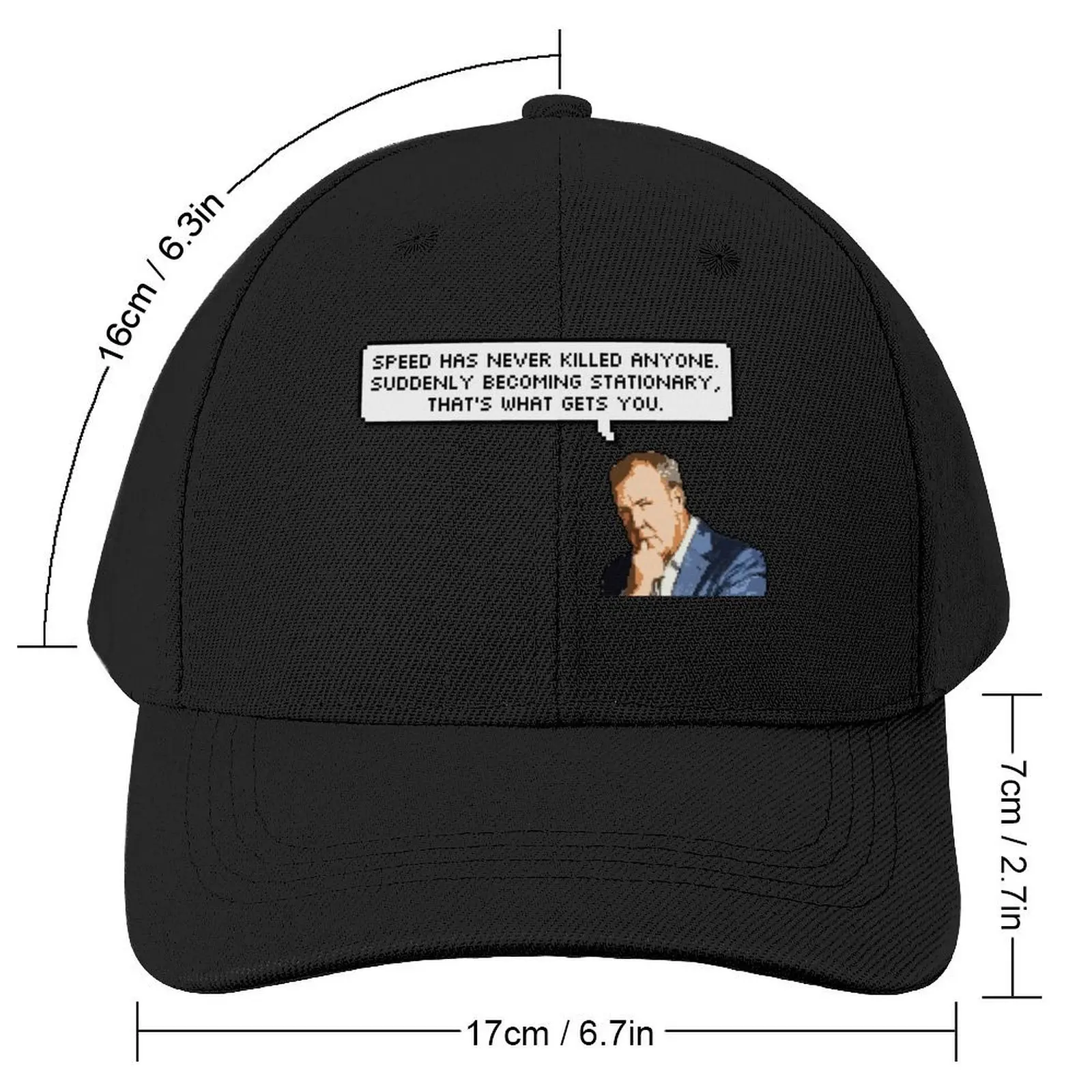 Jeremy Clarkson most famous quote Baseball Cap Anime Hat Golf Hat Men Women's