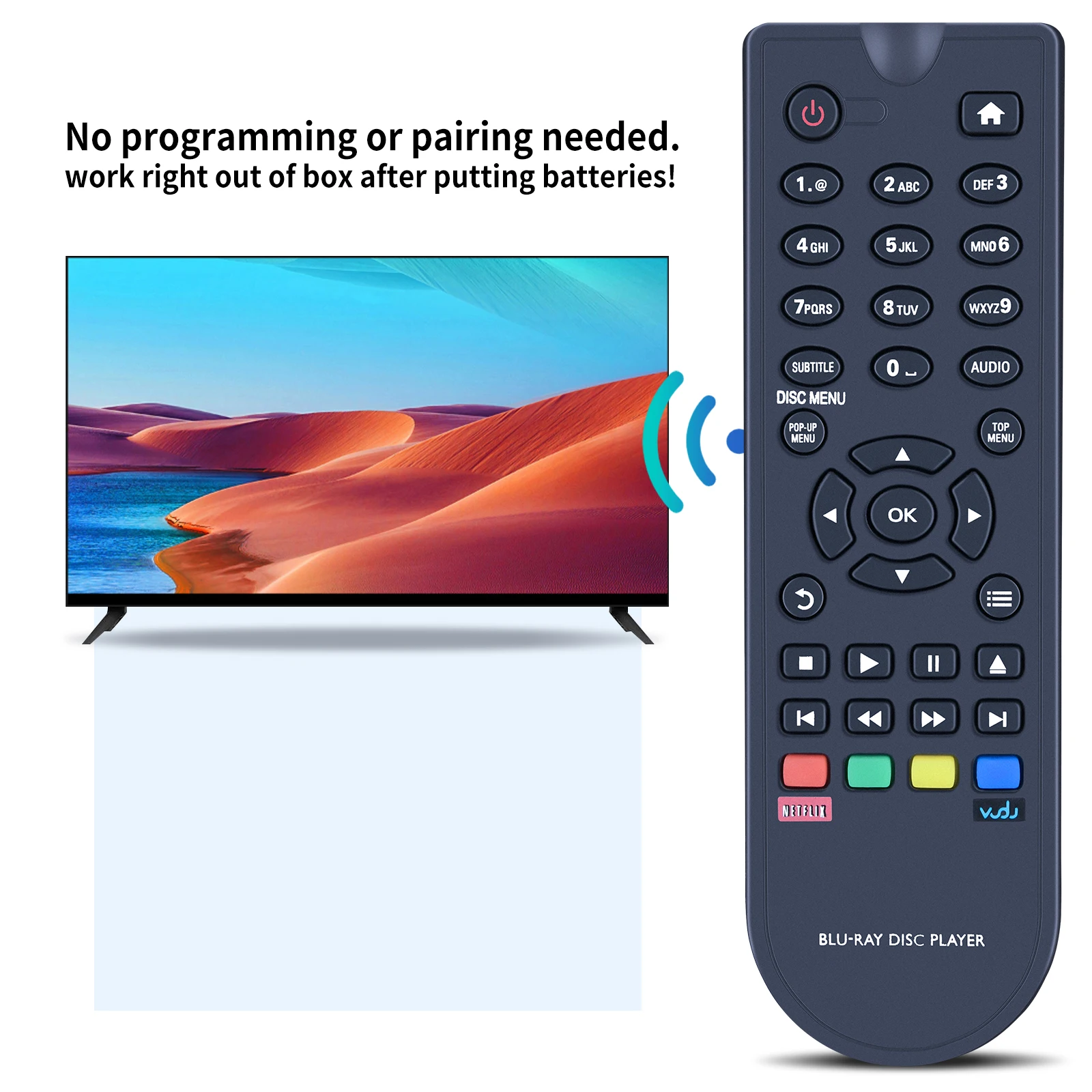 New RC-017 Replace Remote Control For Philips BDP2100K BDP2180 BDP3400 DVD Player