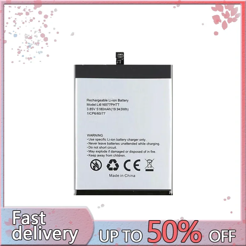 5180mAh Battery Li616077PHTT for blackview BV5200