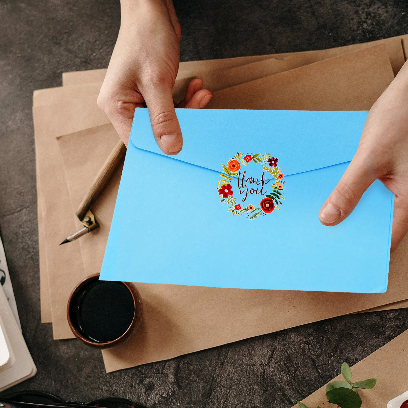 

140Pcs Mini Colorful Envelopes Decorative Invitation Card Envelopes Compact Wedding Party Supply Blank Multifunctional Sealing