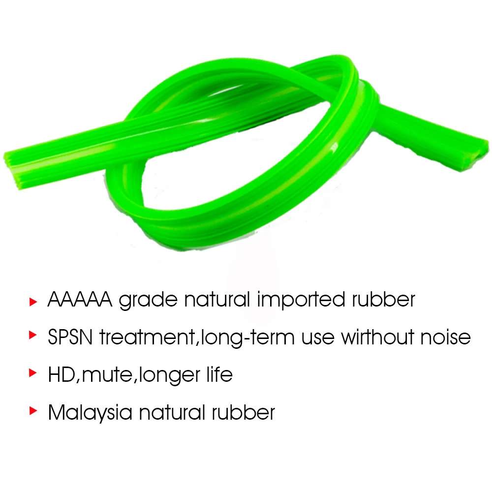 BEMOST 4pcs Green Car Wiper Blade Silica gel Silicon Refill Strips for Hybrid Type Wiper Blade 6mm 26\