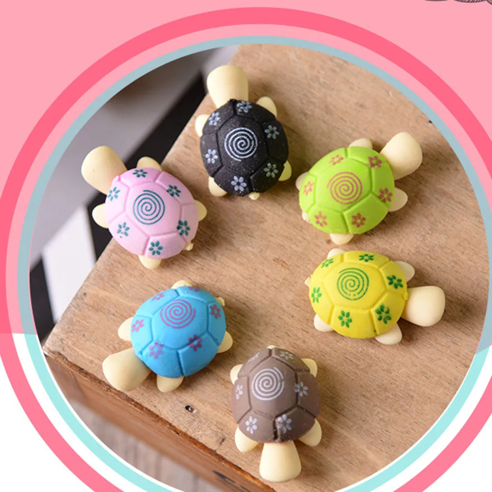 20pcs Turtle Shape Eco Friendly Non Toxic Cartoon Stationery Pencil Fun Study Gift For Students Clean