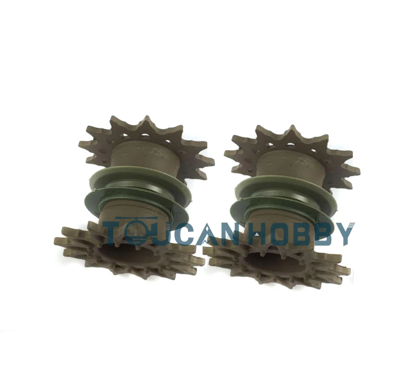 

Henglong 1/16 Plastic Sprokets A Pair Driving Wheels For Pershing M26 RC Tank 3838 Electric Toys Model TH00215