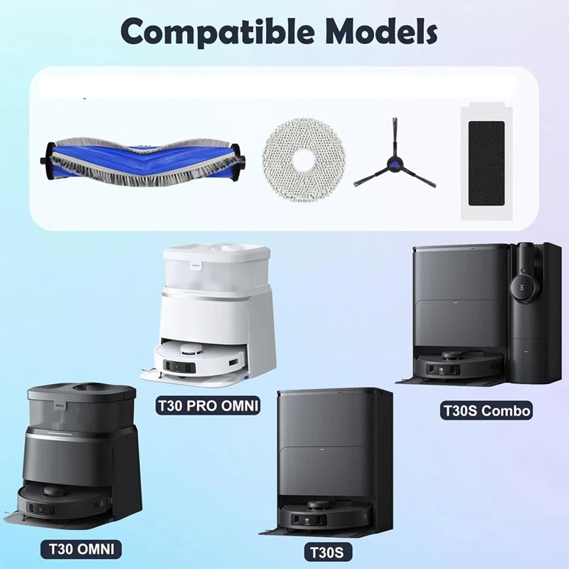 

N3R8_Замена аксессуаров для робота-пылесоса Ecovacs Deebot T30