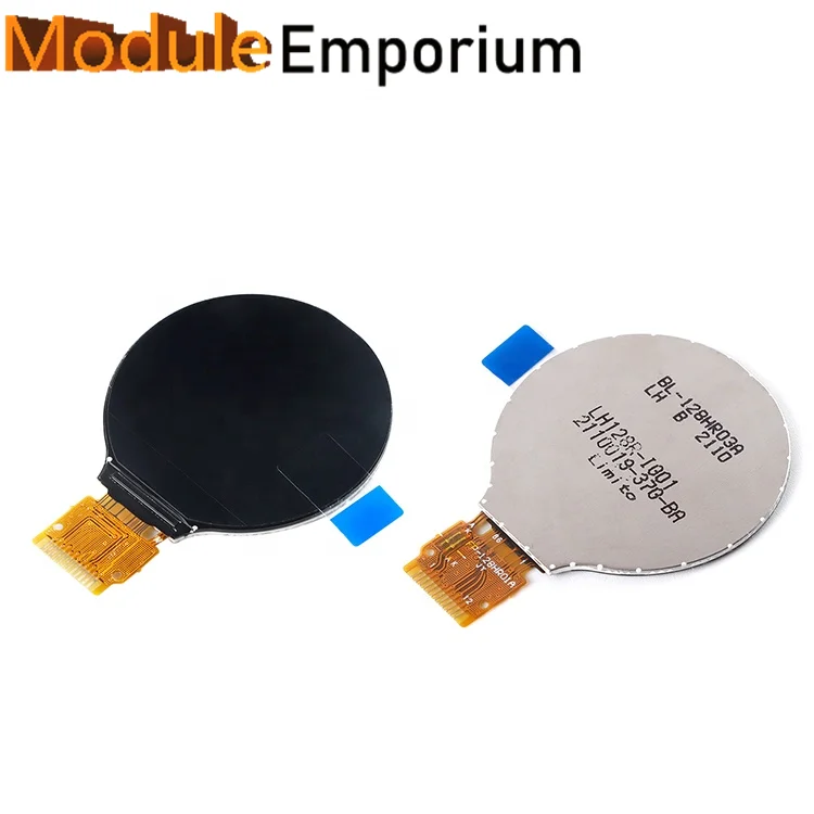 1.28 Inch HD 240X240 GC9A01 Driver IPS Color Screen TFT Round LCD Display With SPI Interface