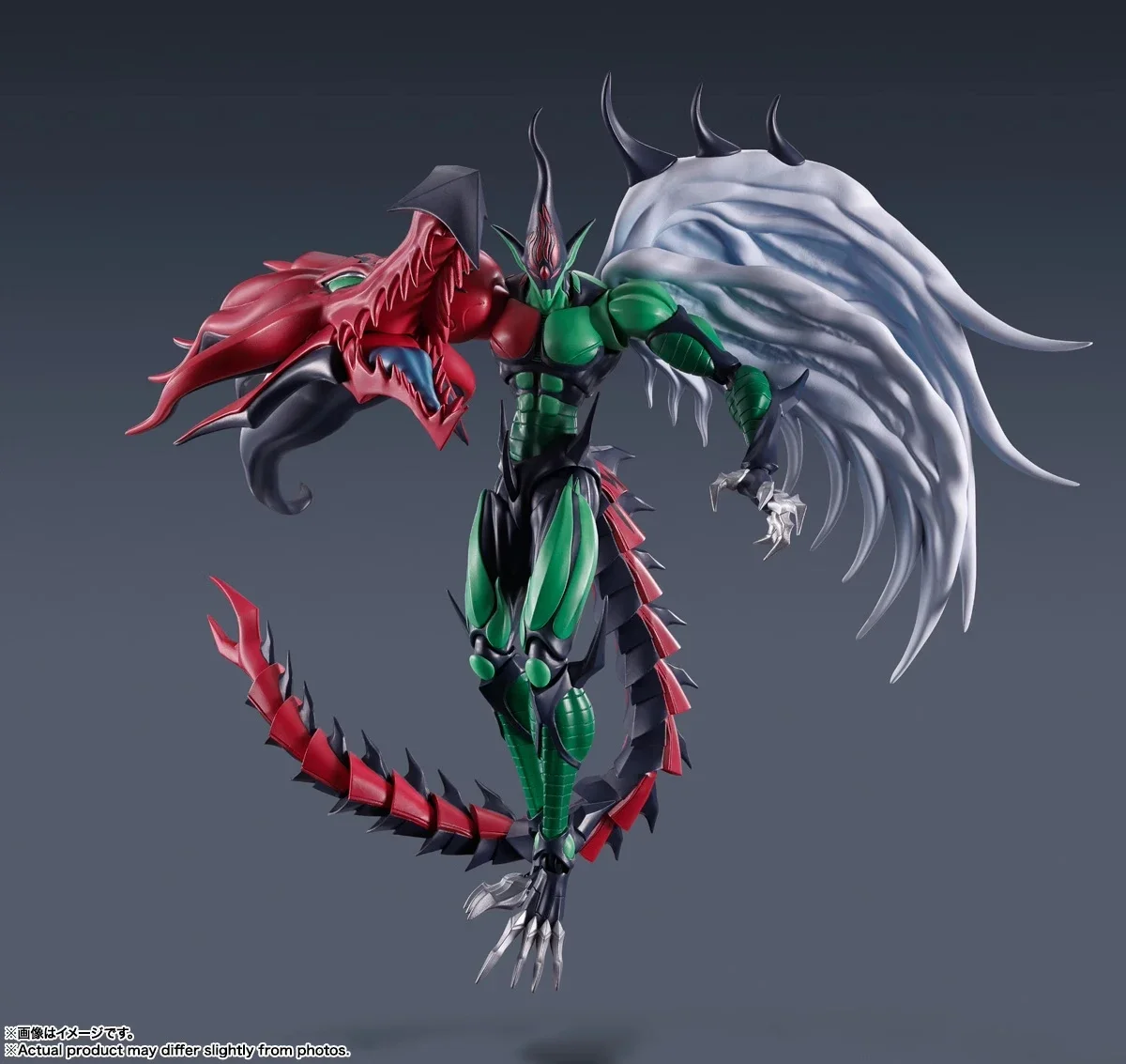 Original Bandai S.H.Monsterarts Yu-Gi-Oh! Duel Monsters Flame Wingman Assembly Action Figure Genuine Collectible Model Ornament