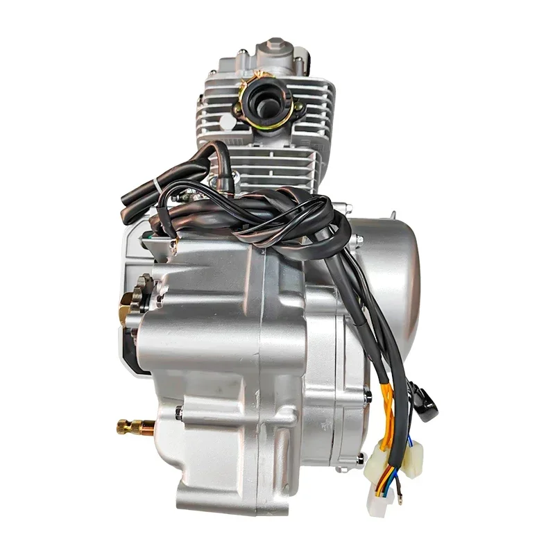 Single Cylinder 4-Stroke Air-Cooled Motorcycle Engine, Complete Engine Assembly for 125cc GN125 Motorbike