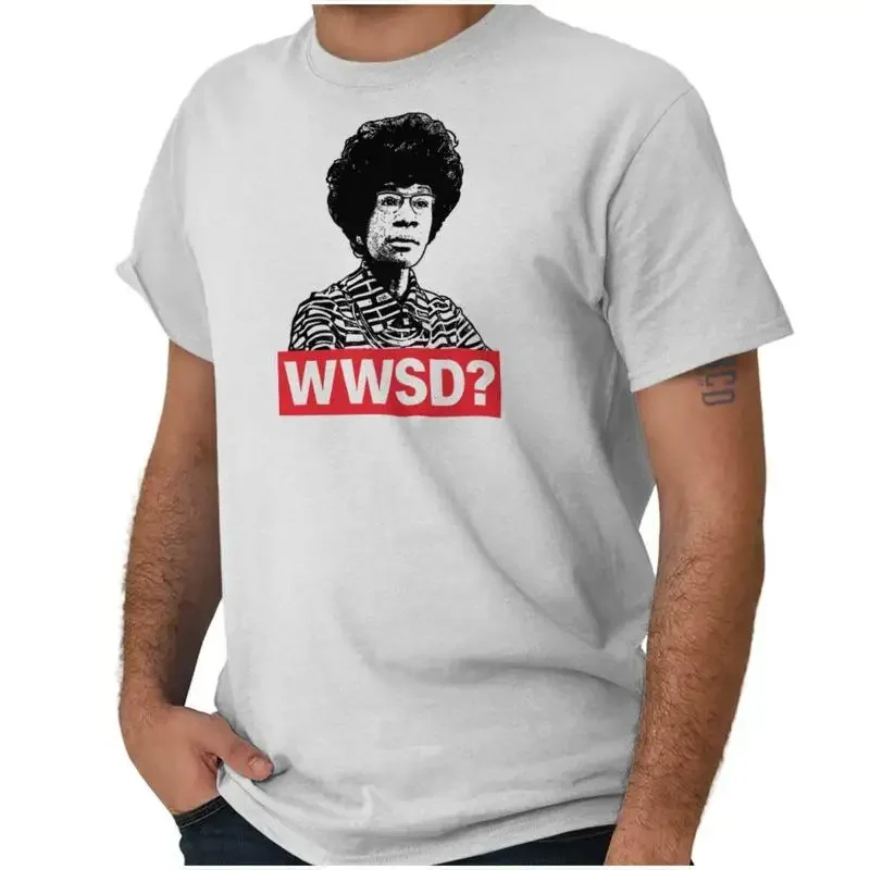 Que ferait Shirley Chisholm ? T-shirt à col rond pour femme ou homme, politicien