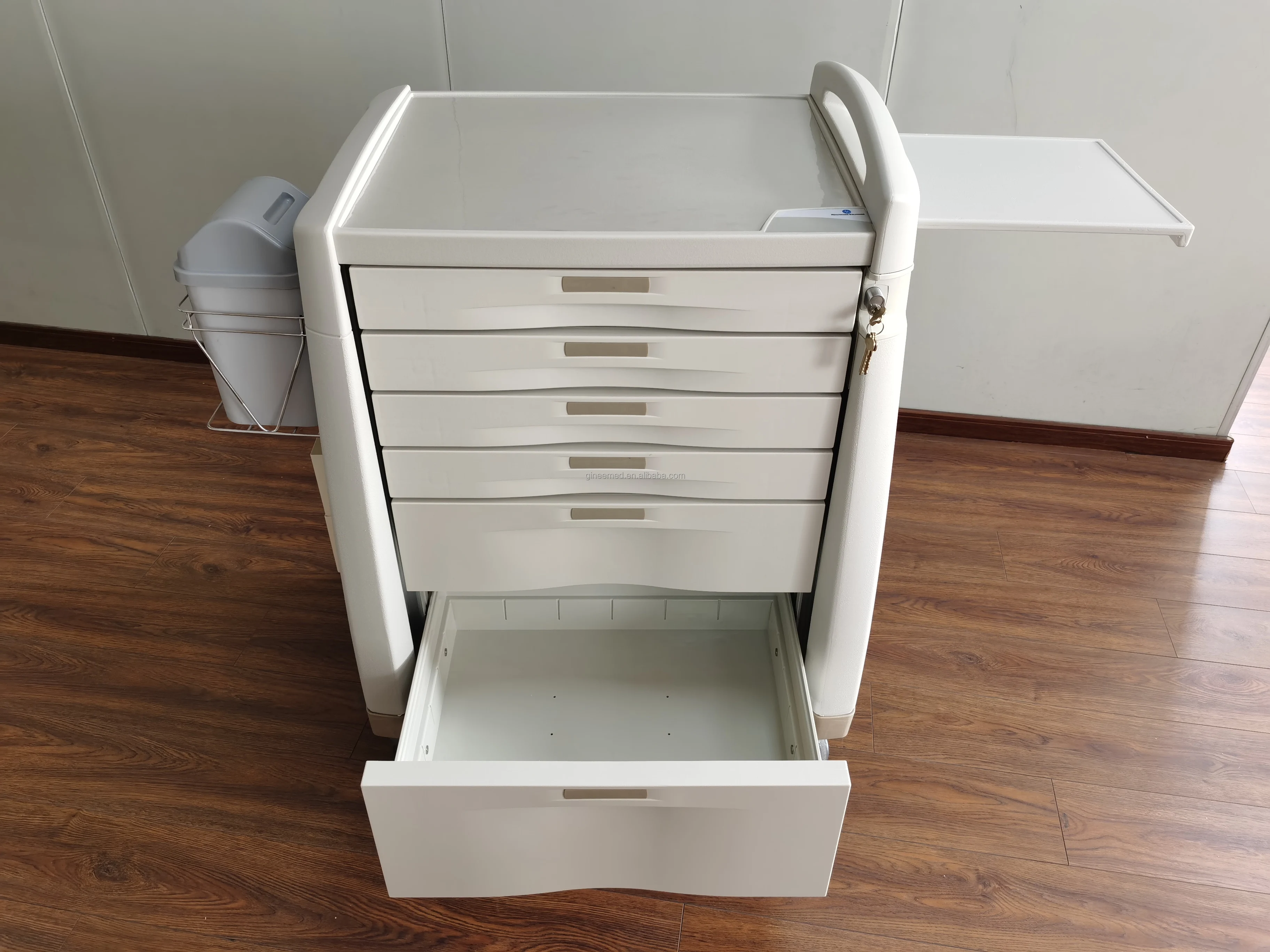 GINEE مستشفى عالي السعة Abs عربة الطوارئ عربة طبية عربة طبية للمستشفى #5