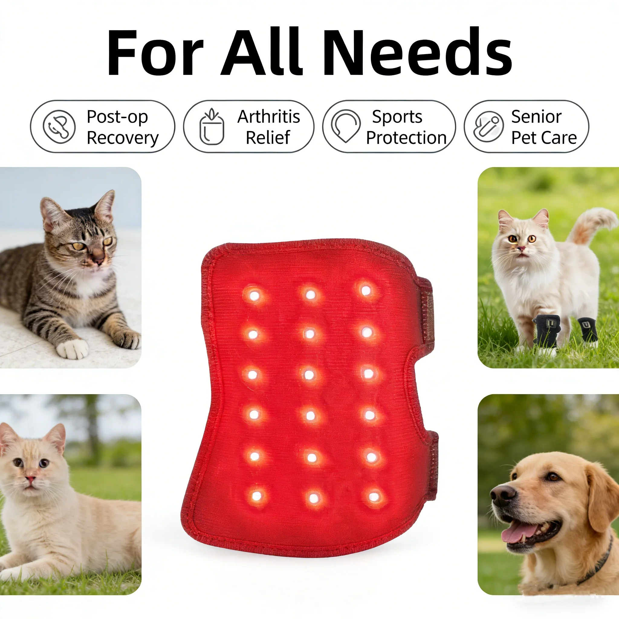 

Pet Therapy Light Pad for ly Dogs Leg Support Mat Red Light Treaent Joint And Muscle Pain near Infrared Hot Cr
