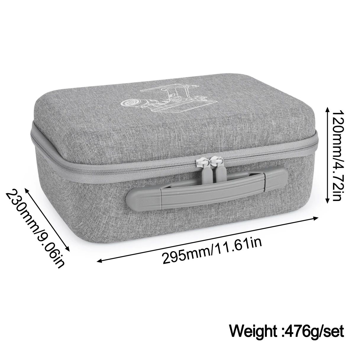 Portable RC Transmitter Storage Handbag Shock‑proof Controller Carrying Case For Flysky Noble NB4 RC Car Remote Upgrade Parts