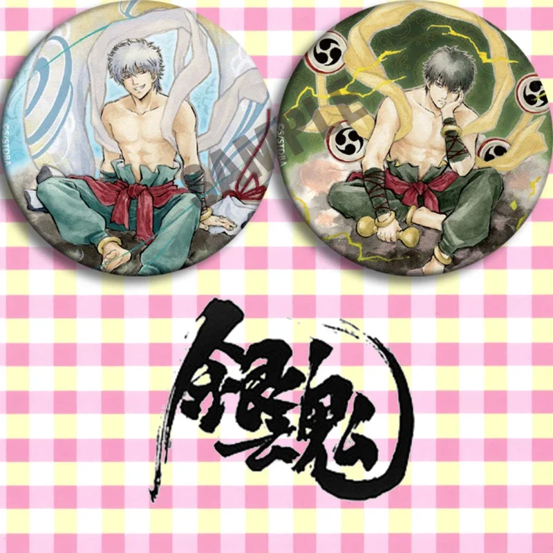 

Hijikata Toushirou Wind God and Thunder God Popular Anime Badges and Peripherals Manga Enamel Pin Anime Lapel Pins for Backpacks