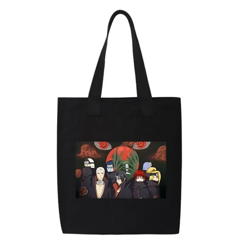 New Naruto Uchiha Itachi clan emblem handbag Oxford canvas bag hand shoulder bag student tutoring bag tote bag shopping bag gift