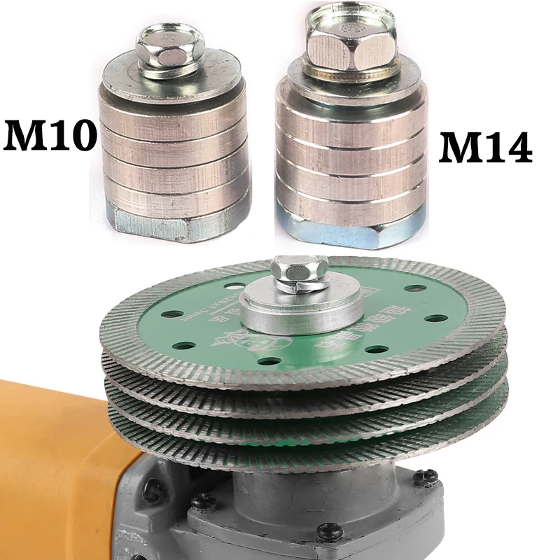 

M10/M14 Angle Grinder to Grooving Machine Adapter Conversion Kit Flange Nut Metal Lock Nut Grooving Machine For 100/125