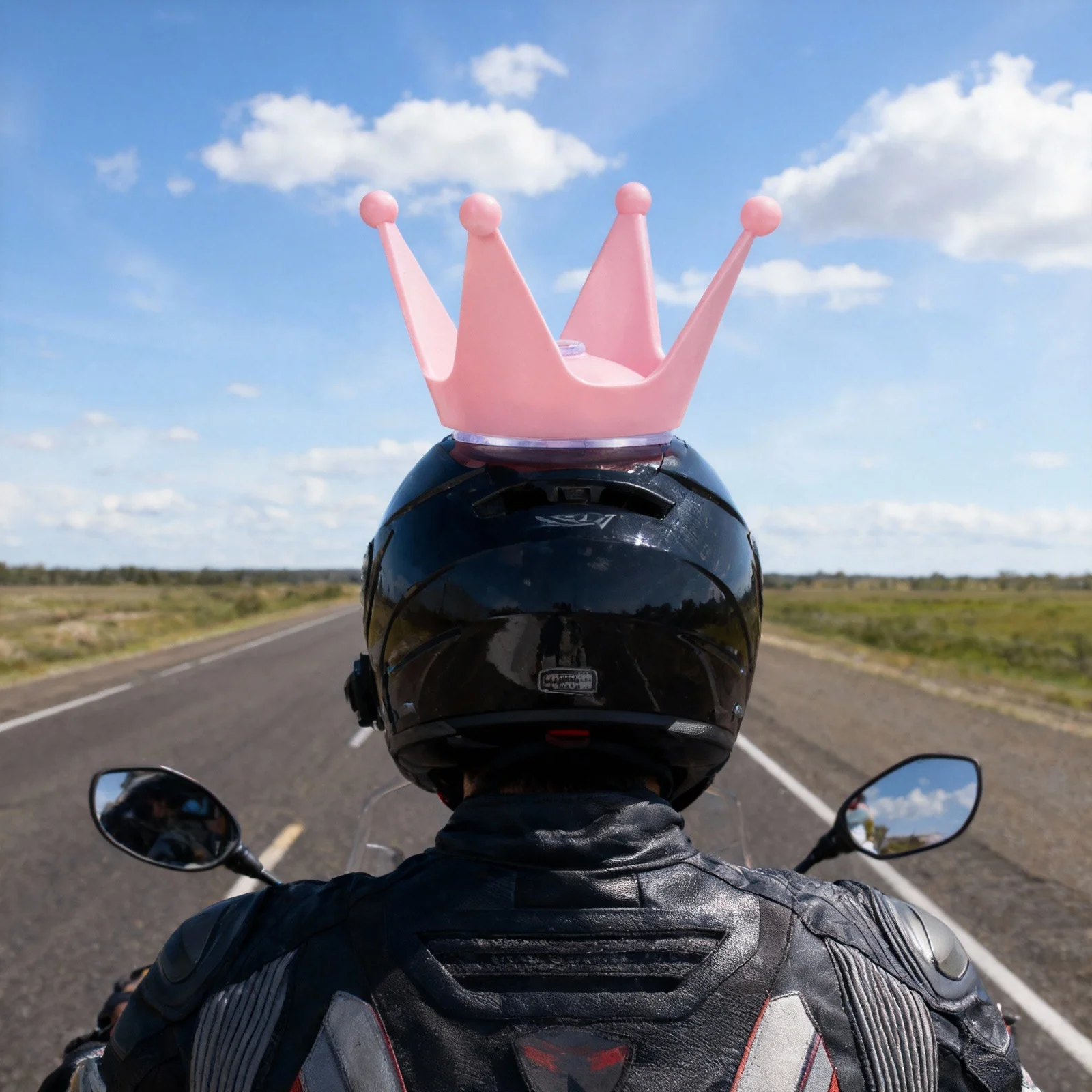 

1 шт., украшение на присоске, розовый силиконовый растягивающийся орнамент для мотоцикла, рога, головной убор, аксессуар