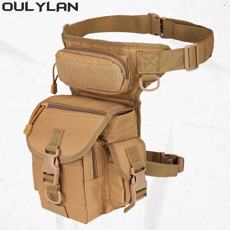 

Oulylan Waterproof Men Waist Pack Outdoor Wargame Army Pack Hunting Cycling Accessories Tactical Molle Drop Leg Bag