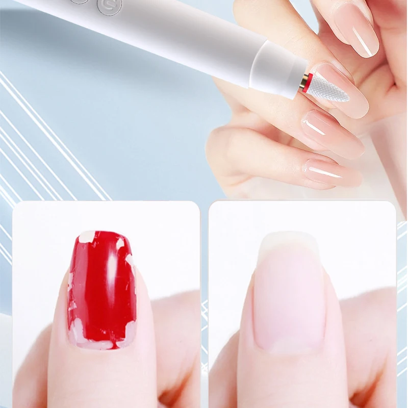 

Электрическая пилка для ногтей со светодиодным дисплеем, портативная дрель 3-в-1 для кутикулы, придания формы и полировки, перезаряжаемая