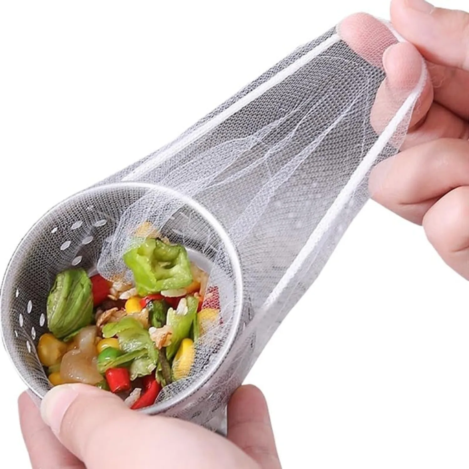 100-1200PCS Kitchen Sink Strainer Mesh Bags Disposable Anti-Clogging Sink Net Filter Bag for Collecting Food Scraps Leftover