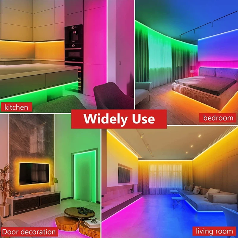 DC12V RGB LED Controller+44 Keys Remote Control RGB Control Box IR Light Strip Controller for 2835 5050 RGB Light Strip-ABWO