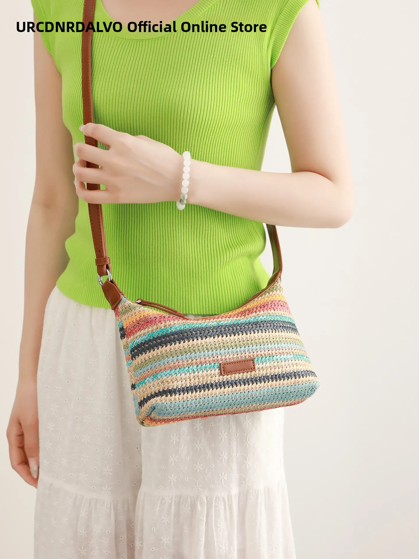 

UR Faionable Wier Basket Bag, женская летняя сумка 202, новинка Sle Beach Vaion, дорожная сумка через плечо под мышками, универсальная