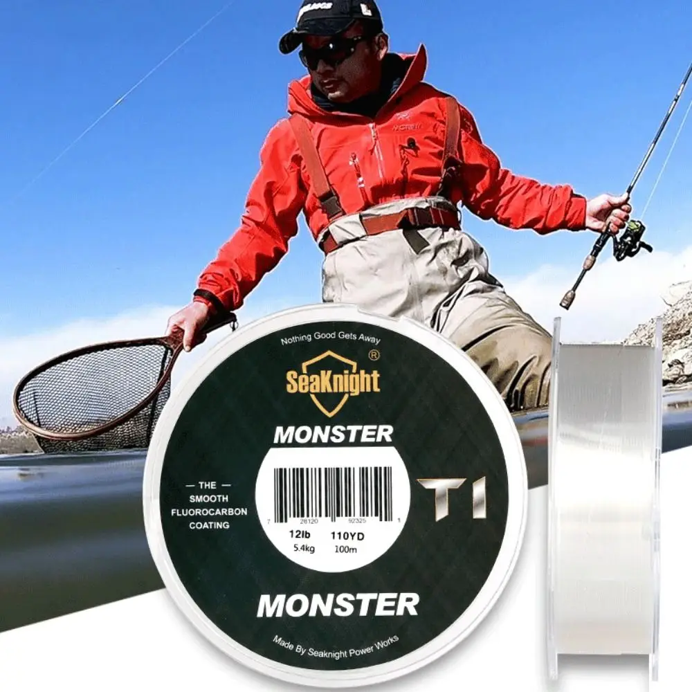 

100M Carp Fishing Line Fluorocarbon Coated Invisible Fishing Line Super Strong Carbon Fiber Sink Line Wire Fishing Subline Pesca